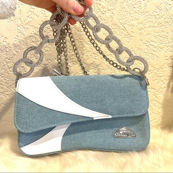 Dior Denim Beauty Clutch to Crossbody Bag and Handbag Rare Find - Picture 3 of 13
